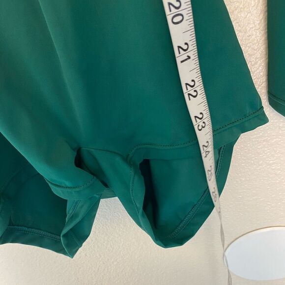 WEISSMAN Elite Green contemporary Dance leotard Lace Up Back Biketard MT10070 SA - Picture 4 of 9